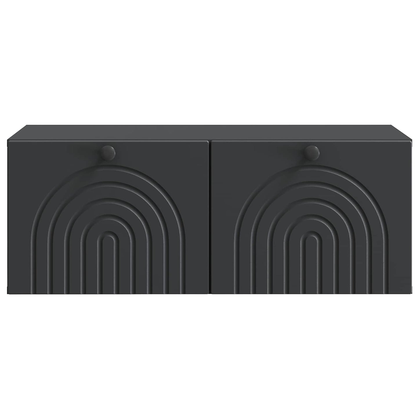 vidaXL Wall-Mounted TV Cabinet Black 78.5 x 41 x 30 cm Engineered Wood 6