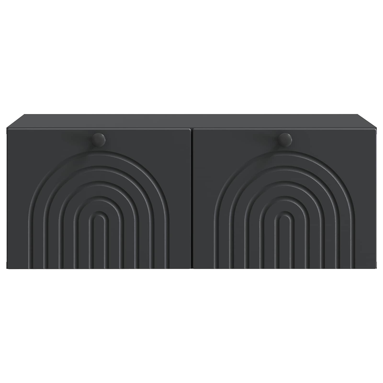vidaXL Wall-Mounted TV Cabinet Black 78.5 x 41 x 30 cm Engineered Wood 6