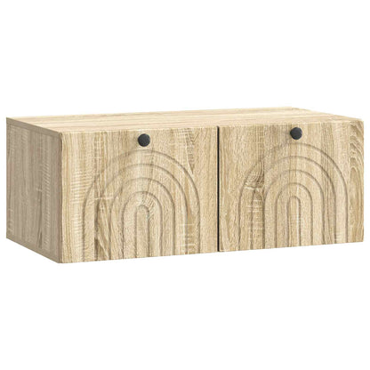 vidaXL Wall-Mounted TV Cabinet Sonoma Oak 78.5 x 41 x 30 cm 2