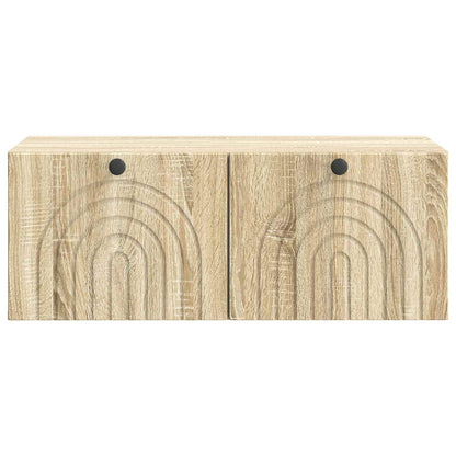 vidaXL Wall-Mounted TV Cabinet Sonoma Oak 78.5 x 41 x 30 cm 6