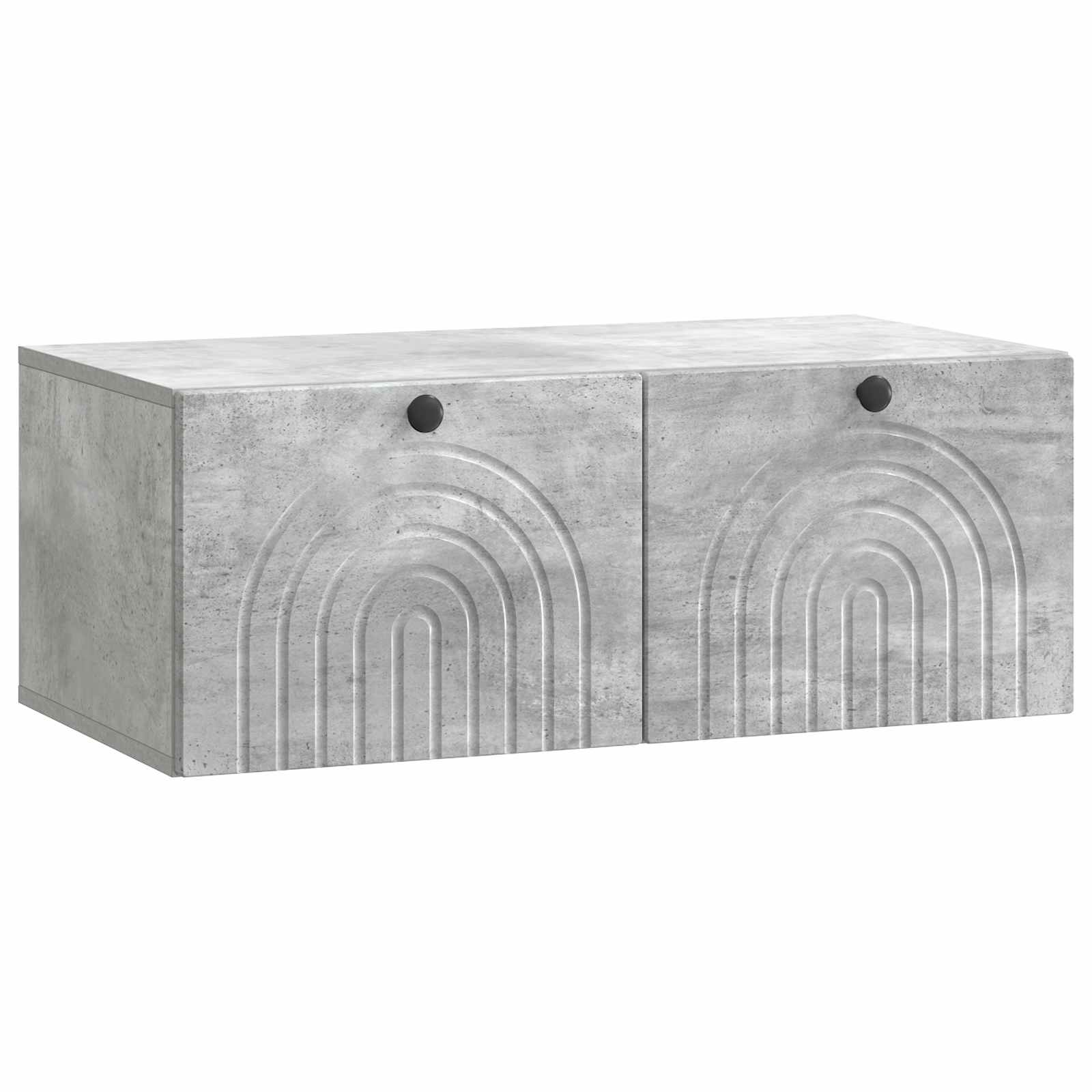 vidaXL Wall-Mounted TV Cabinet Concrete Grey 78.5 x 41 x 30 cm 2