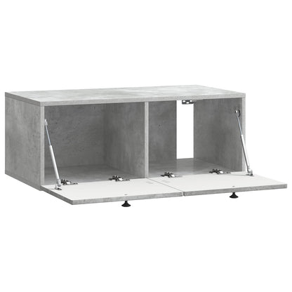 vidaXL Wall-Mounted TV Cabinet Concrete Grey 78.5 x 41 x 30 cm 5