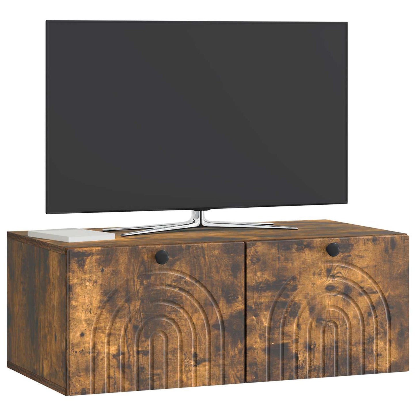 vidaXL Wall-Mounted TV Cabinet Smoked Oak 78.5 x 41 x 30 cm 3