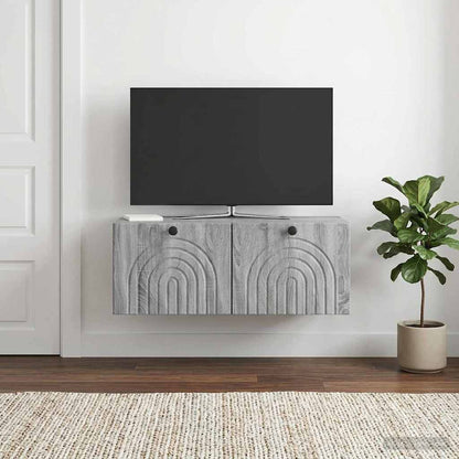vidaXL Wall-Mounted TV Cabinet Grey Sonoma 78.5 x 41 x 30 cm 1