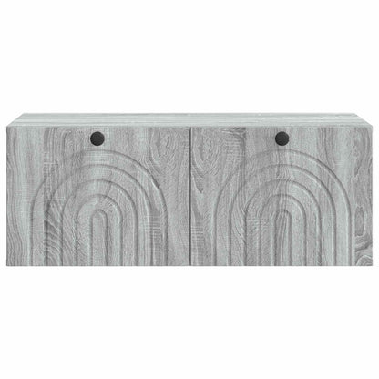 vidaXL Wall-Mounted TV Cabinet Grey Sonoma 78.5 x 41 x 30 cm 6