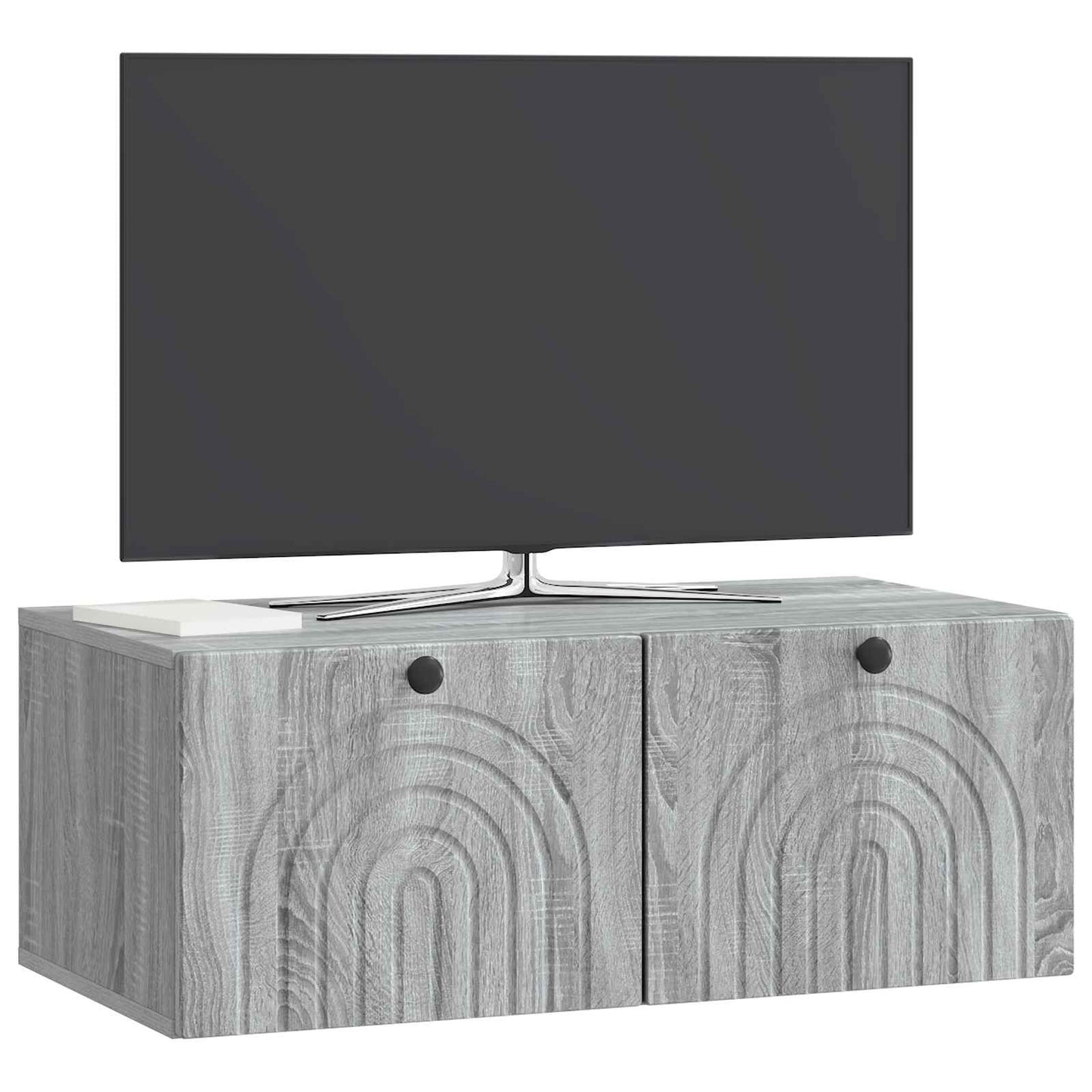 vidaXL Wall-Mounted TV Cabinet Grey Sonoma 78.5 x 41 x 30 cm 3