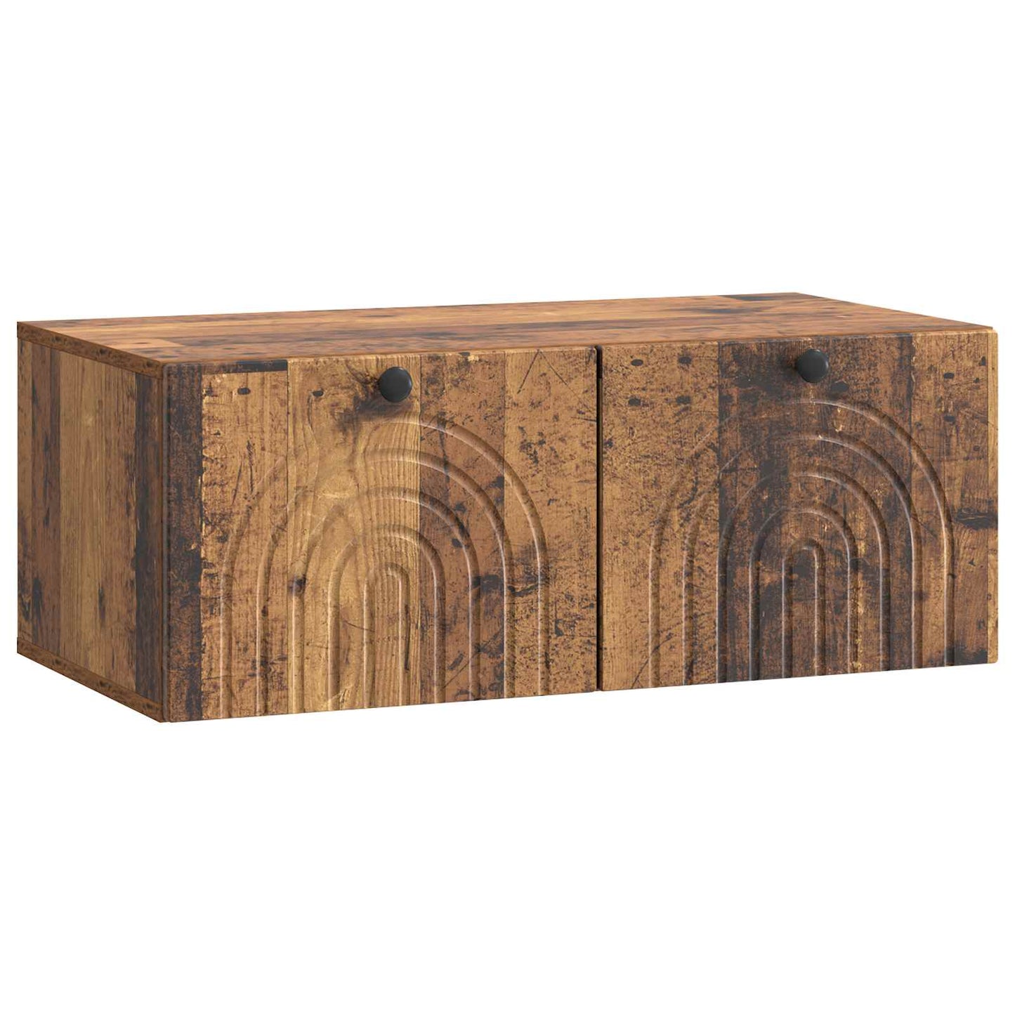 vidaXL Wall-Mounted TV Cabinet Wall-mounted Old Wood 78.5 x 41 x 30 cm 2