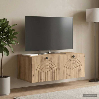 vidaXL Wall-Mounted TV Cabinet 78.5 x 41 x 30 cm Artisan Oak 4