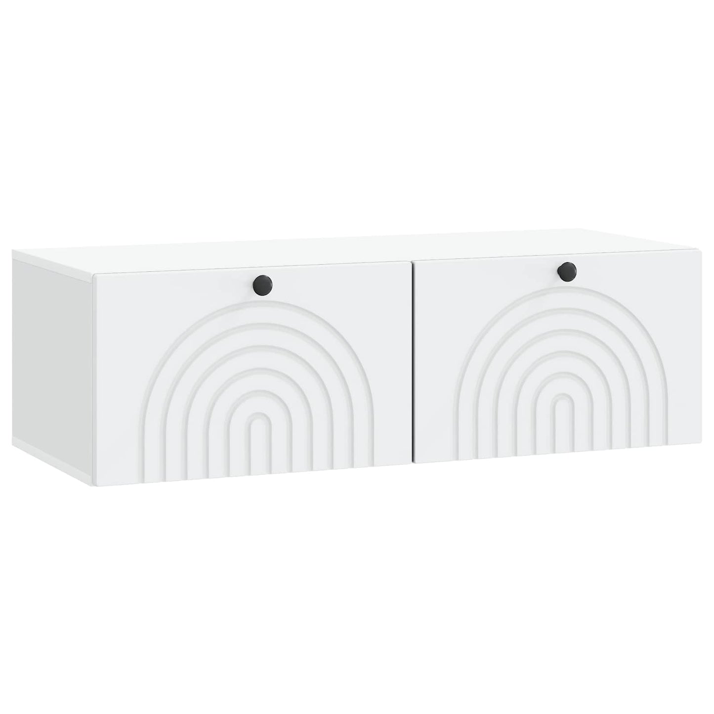 vidaXL Wall-Mounted TV Cabinet 99 x 41 x 30 cm White Engineered Wood 2