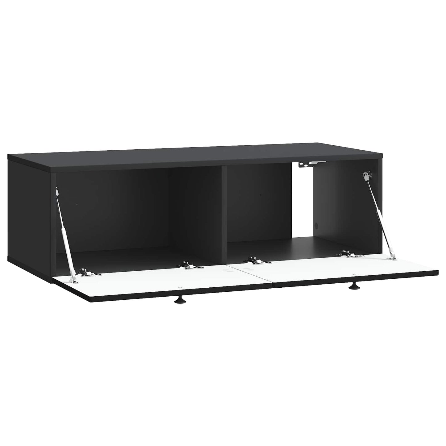 vidaXL Wall-Mounted TV Cabinet Black 99 x 41 x 30 cm Engineered Wood 5