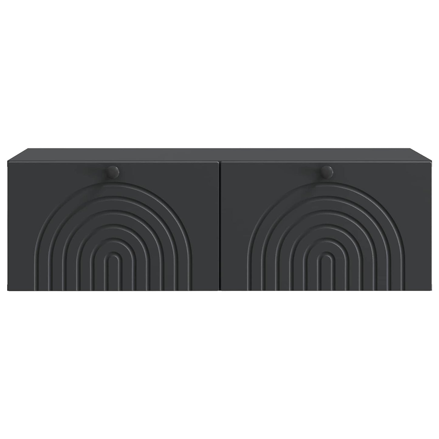 vidaXL Wall-Mounted TV Cabinet Black 99 x 41 x 30 cm Engineered Wood 6