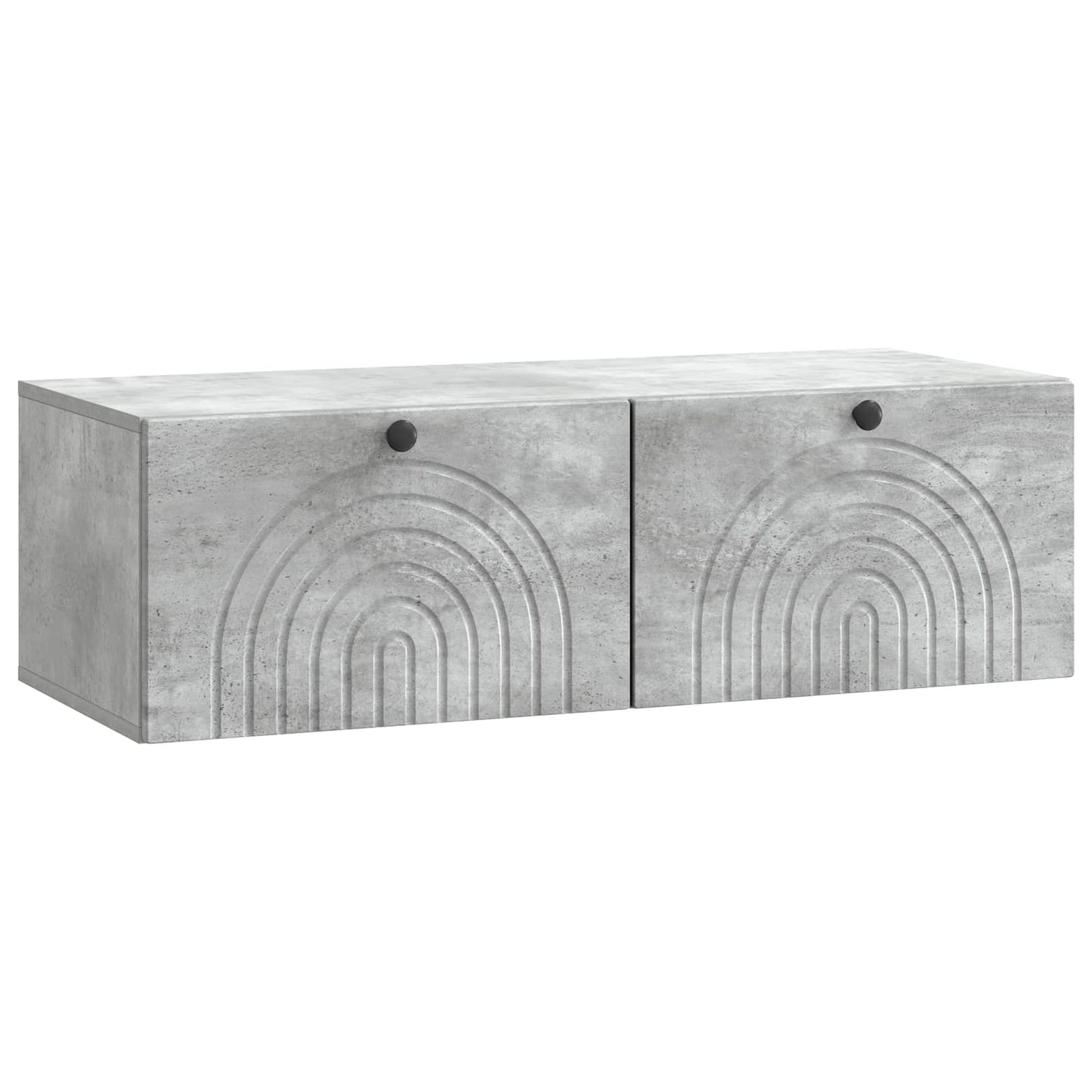 vidaXL Wall-Mounted TV Cabinet Concrete Grey 99 x 41 x 30 cm 2