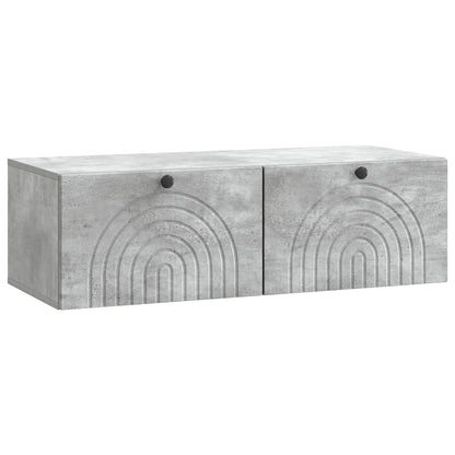 vidaXL Wall-Mounted TV Cabinet Concrete Grey 99 x 41 x 30 cm 2