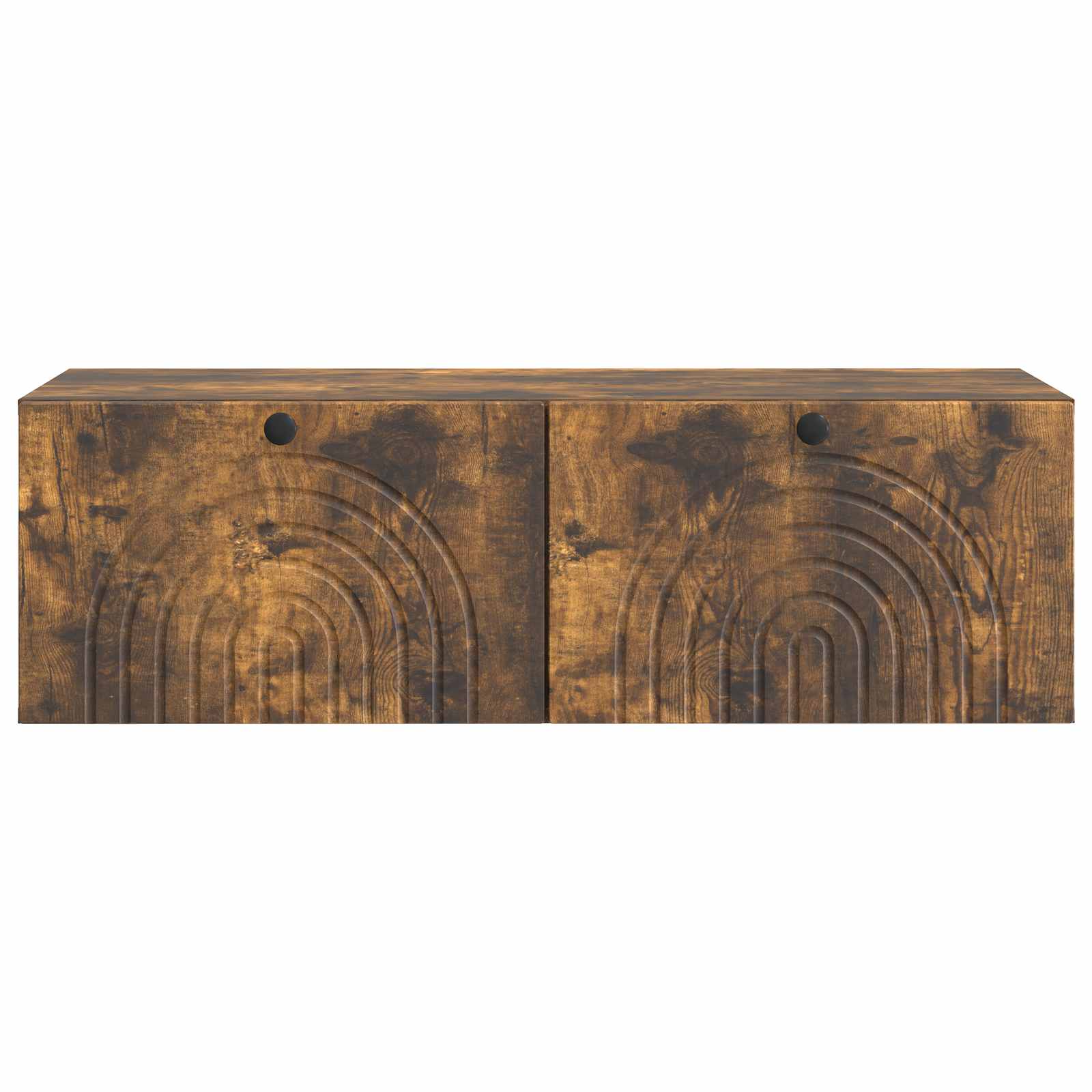 vidaXL Wall-Mounted TV Cabinet Wall-mounted Smoked Oak 99 x 41 x 30 cm 6