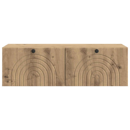 vidaXL Wall-Mounted TV Cabinet 99 x 41 x 30 cm Artisan Oak 6