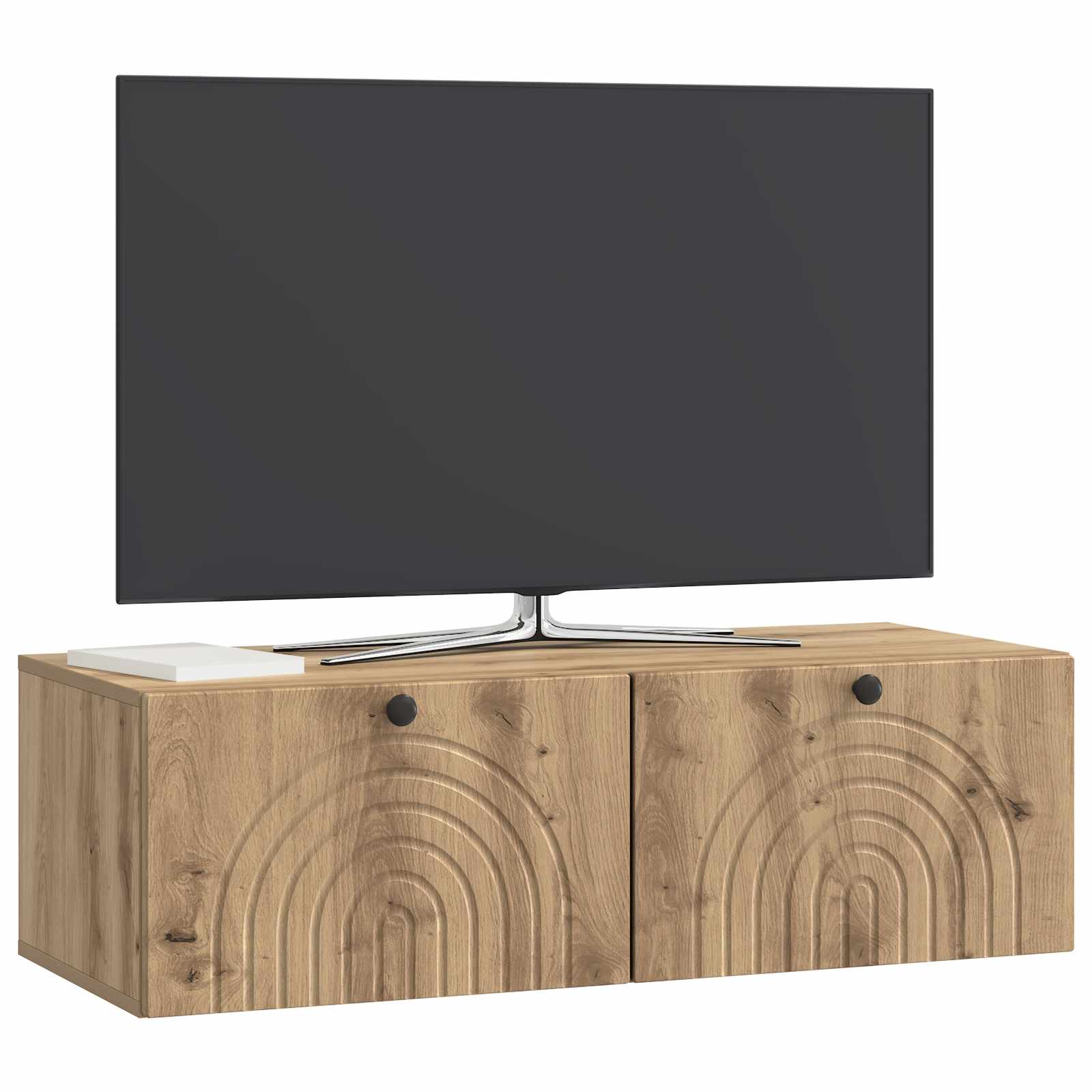 vidaXL Wall-Mounted TV Cabinet 99 x 41 x 30 cm Artisan Oak 3