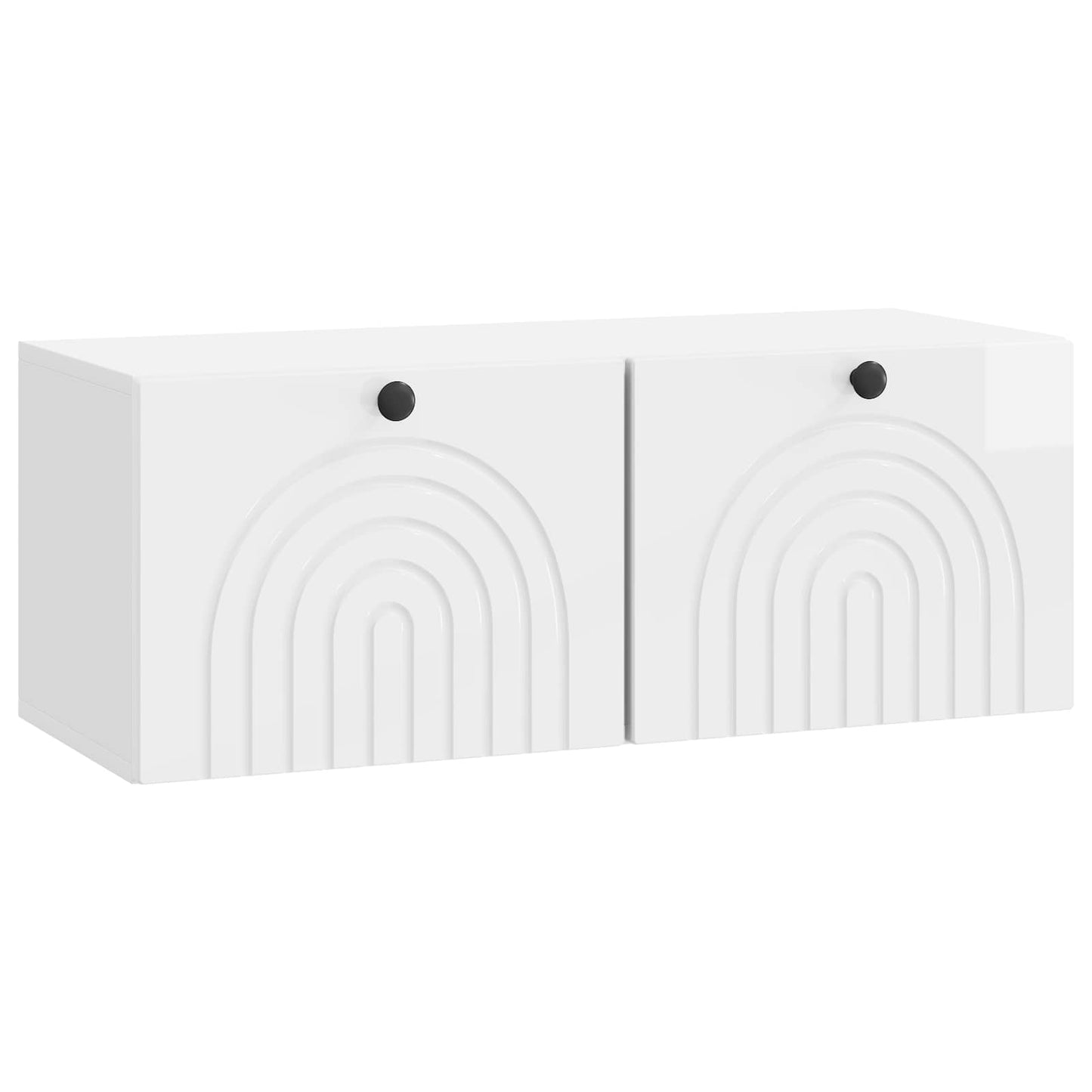 vidaXL Wall-Mounted TV Cabinet High Gloss White 78.5 x 31 x 30 cm 2