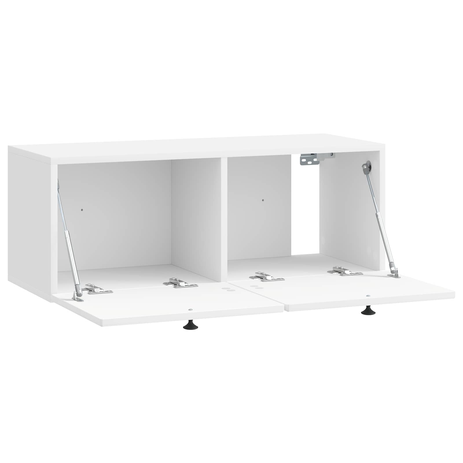 vidaXL Wall-Mounted TV Cabinet High Gloss White 78.5 x 31 x 30 cm 5