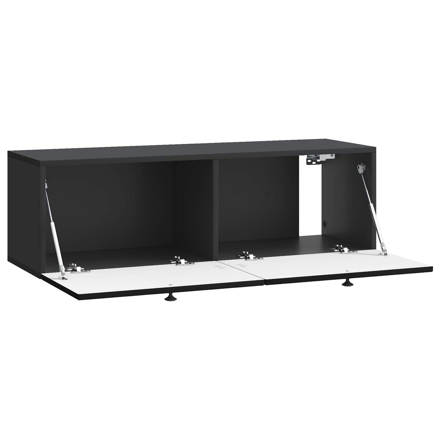 vidaXL Wall-Mounted TV Cabinet Black 98 x 31 x 30 cm Engineered Wood 5
