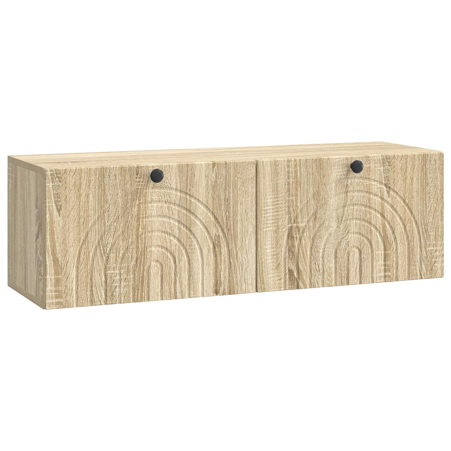 vidaXL Wall-Mounted TV Cabinet Wall-mounted Sonoma Oak 98 x 31 x 30 cm 2