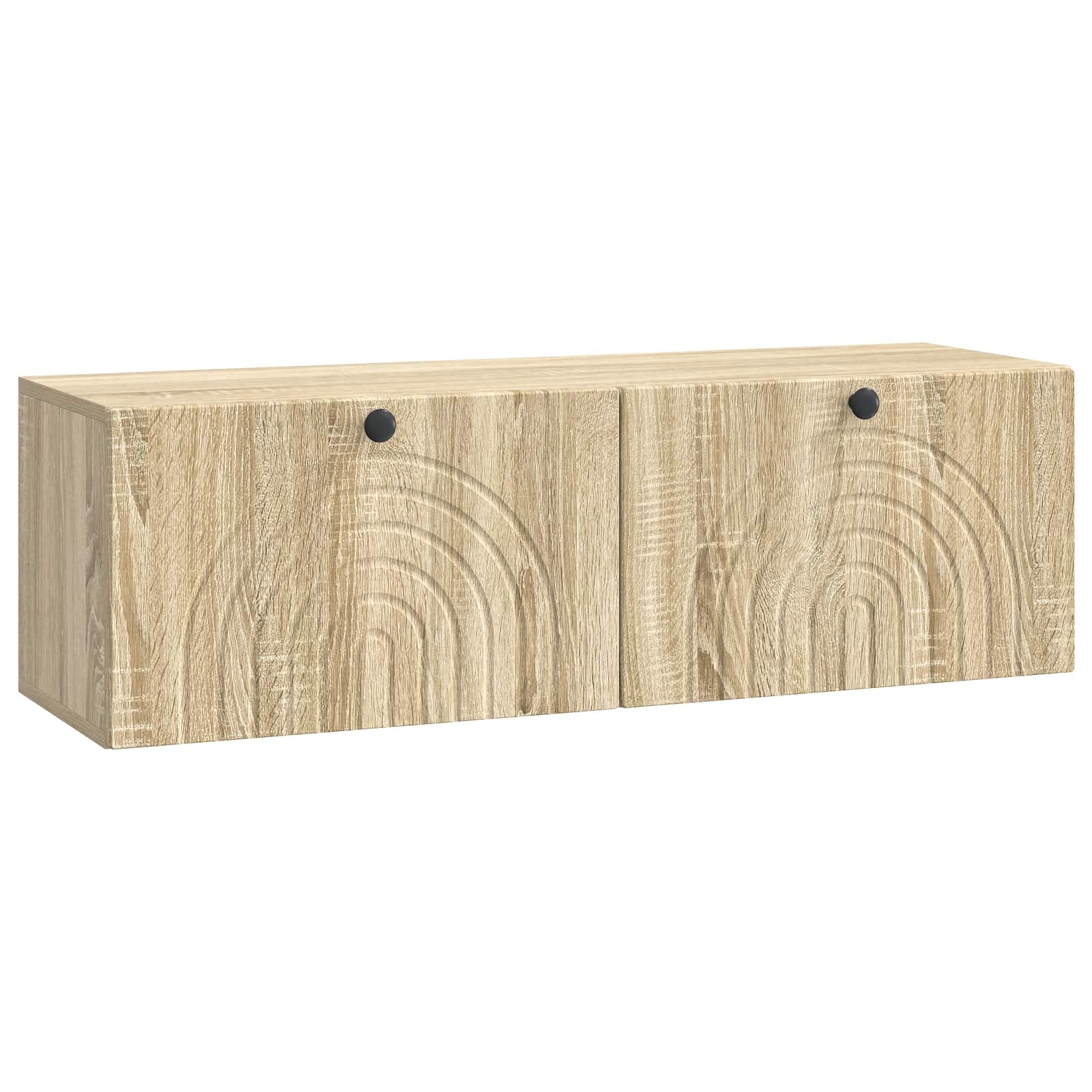 vidaXL Wall-Mounted TV Cabinet Wall-mounted Sonoma Oak 98 x 31 x 30 cm 2