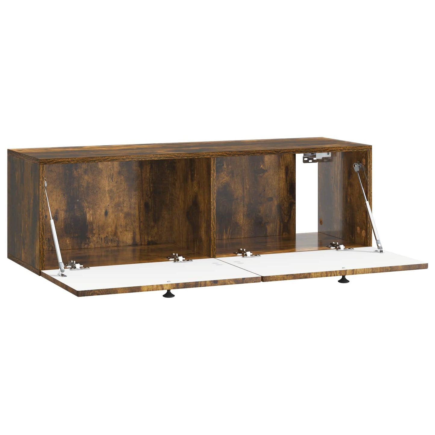 vidaXL Wall-Mounted TV Cabinet Wall-mounted Smoked Oak 98 x 31 x 30 cm 5