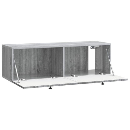 vidaXL Wall-Mounted TV Cabinet Grey Sonoma 98 x 31 x 30 cm 5