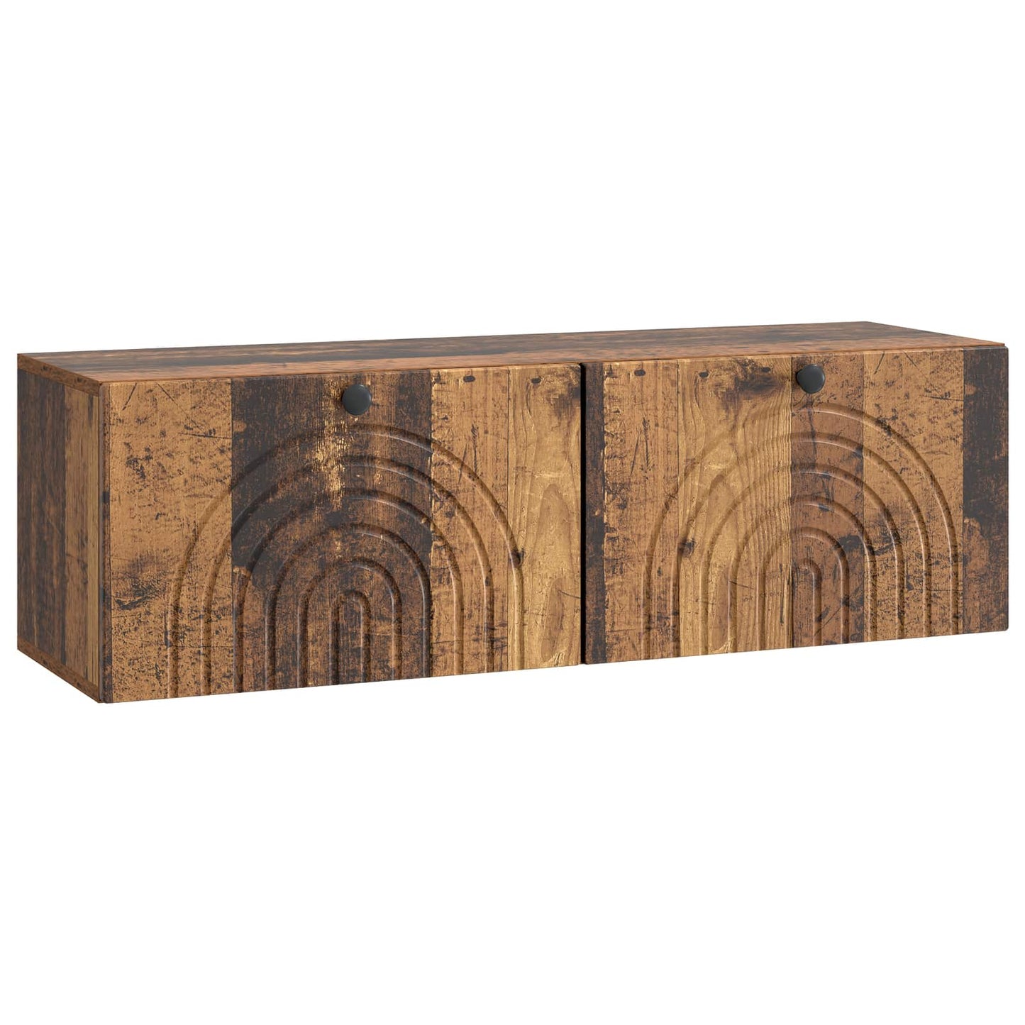 vidaXL Wall-Mounted TV Cabinet Wall-mounted Old Wood 98 x 31 x 30 cm 2