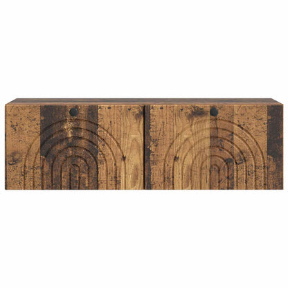 vidaXL Wall-Mounted TV Cabinet Wall-mounted Old Wood 98 x 31 x 30 cm 6