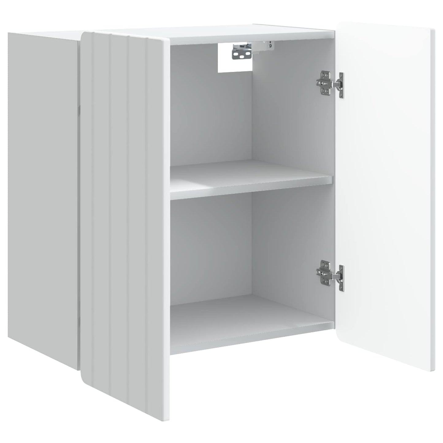vidaXL Wall-Mounted Cabinet White 59 x 31 x 64 cm Engineered Wood 3