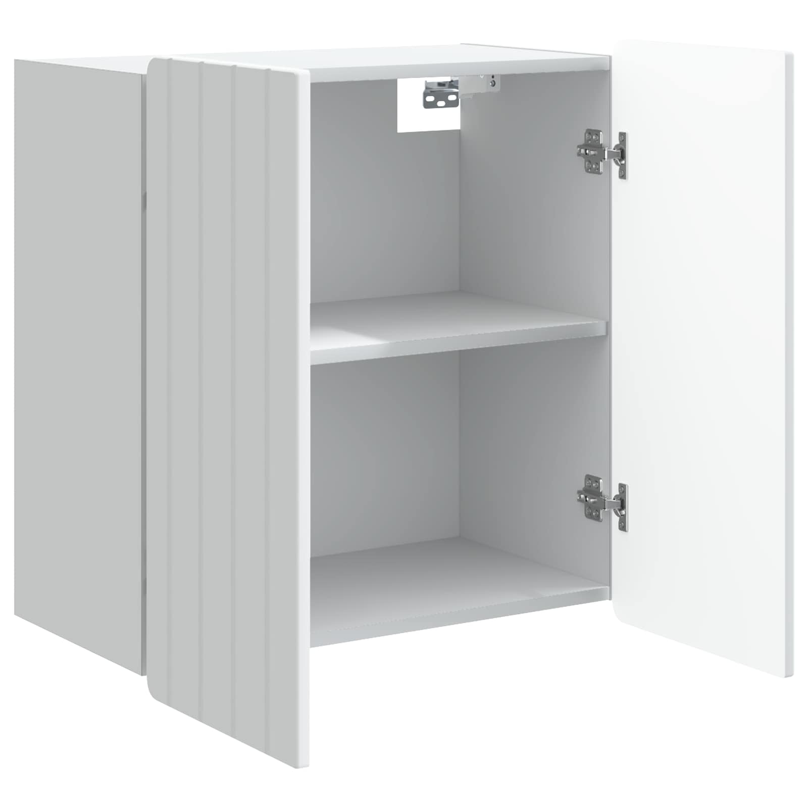 vidaXL Wall-Mounted Cabinet White 59 x 31 x 64 cm Engineered Wood 3