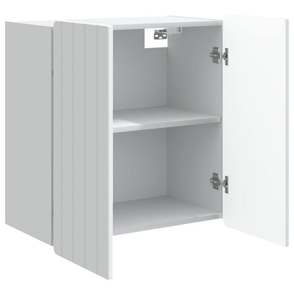 vidaXL Wall-Mounted Cabinet White 59 x 31 x 64 cm Engineered Wood 3