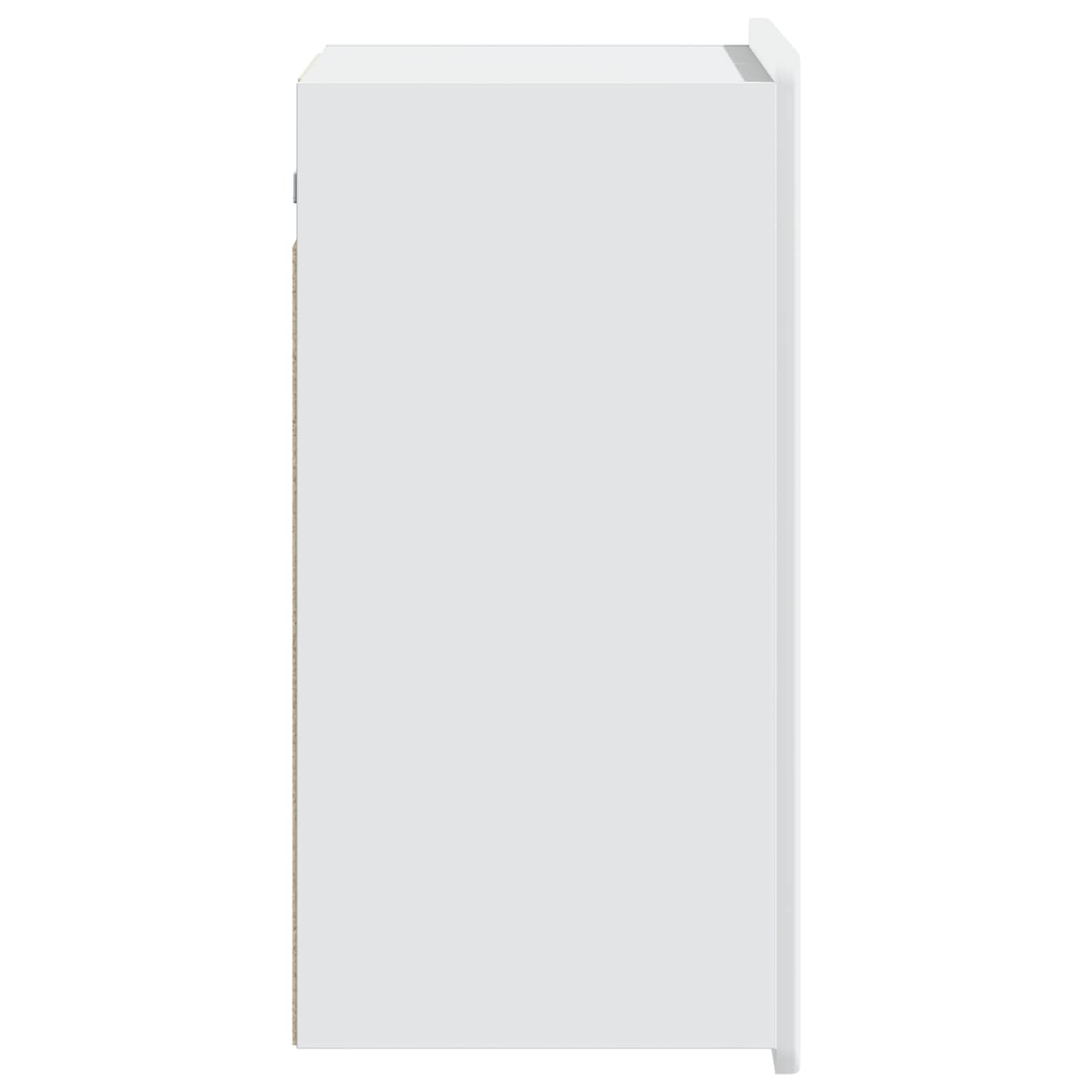vidaXL Wall-Mounted Cabinet White 59 x 31 x 64 cm Engineered Wood 5