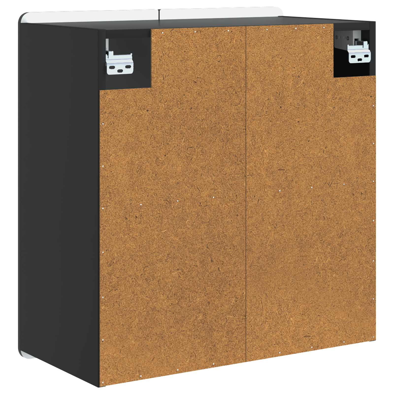 vidaXL Wall-Mounted Cabinet Black 59 x 31 x 64 cm Engineered Wood 6