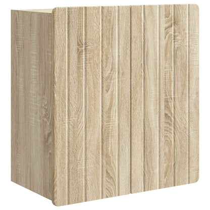 vidaXL Wall-Mounted Cabinet Sonoma Oak 59 x 31 x 64 cm Engineered Wood 2