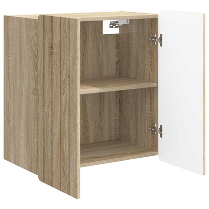 vidaXL Wall-Mounted Cabinet Sonoma Oak 59 x 31 x 64 cm Engineered Wood 3