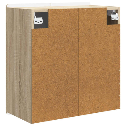 vidaXL Wall-Mounted Cabinet Sonoma Oak 59 x 31 x 64 cm Engineered Wood 6