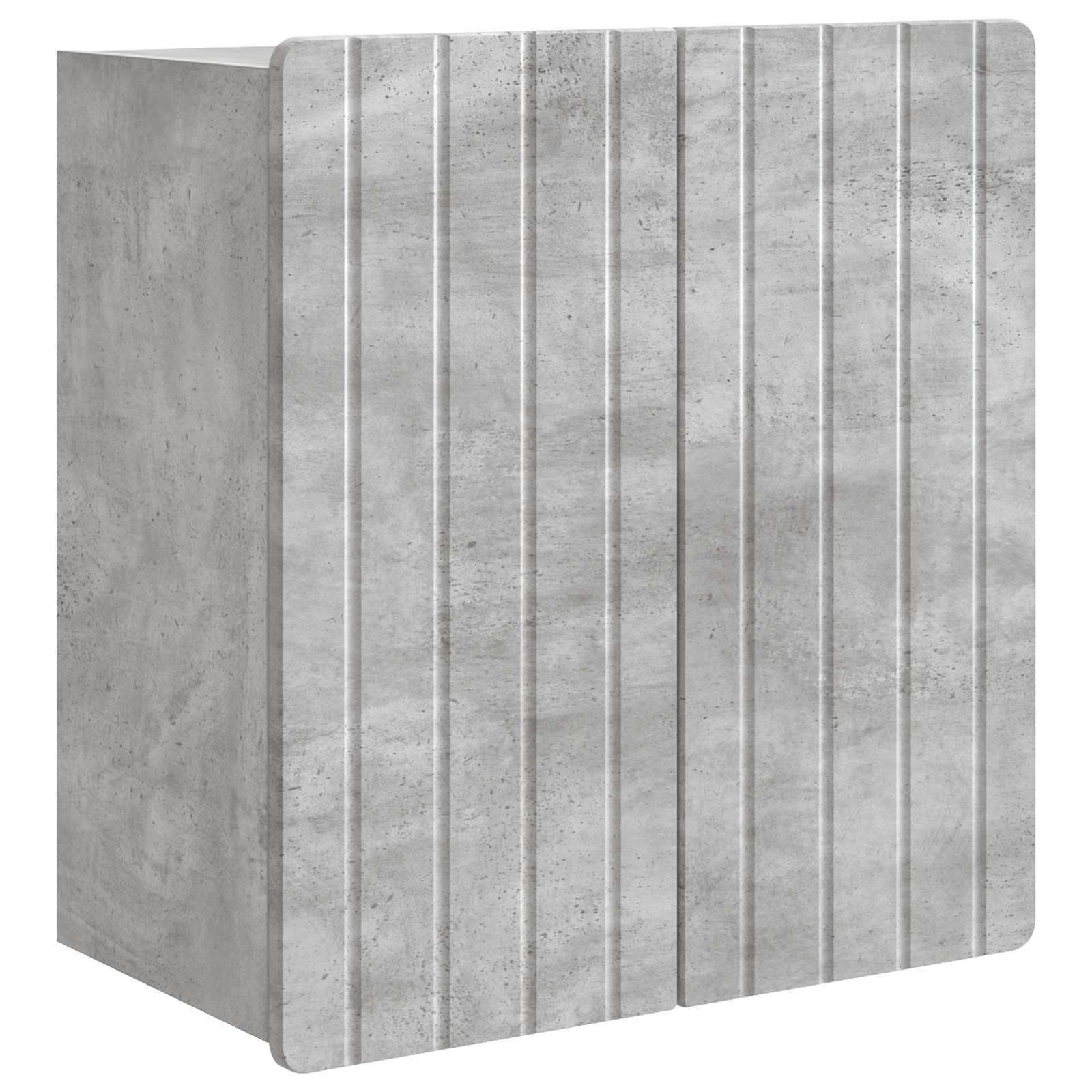 vidaXL Wall-Mounted Cabinet Concrete Grey 59 x 31 x 64 cm 2