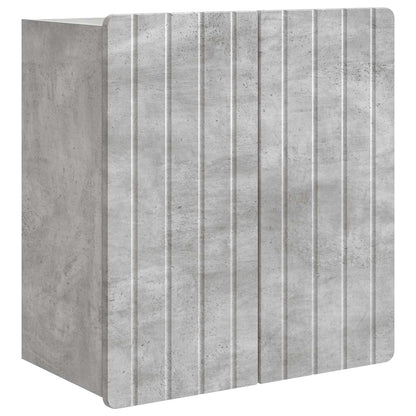 vidaXL Wall-Mounted Cabinet Concrete Grey 59 x 31 x 64 cm 2