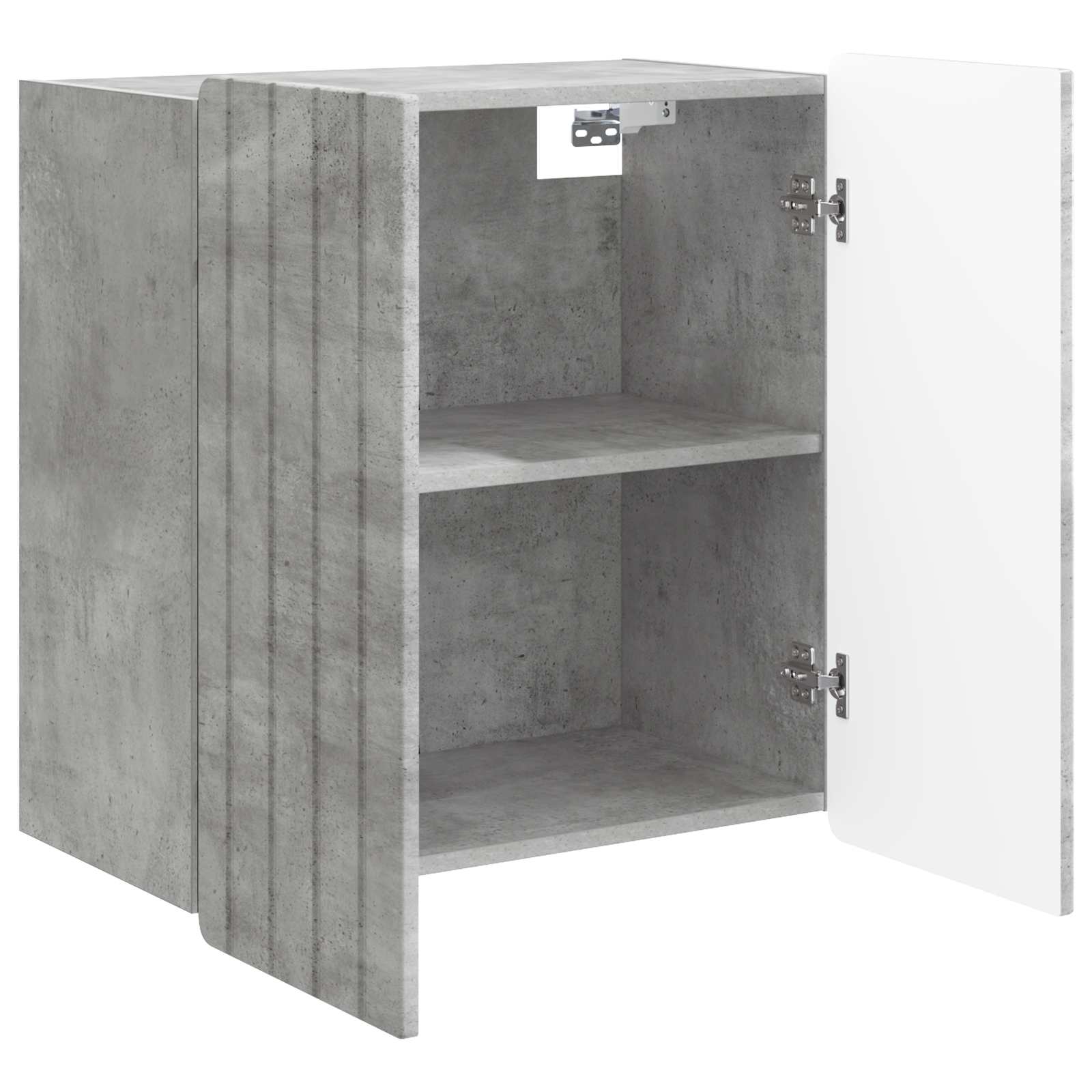 vidaXL Wall-Mounted Cabinet Concrete Grey 59 x 31 x 64 cm 3