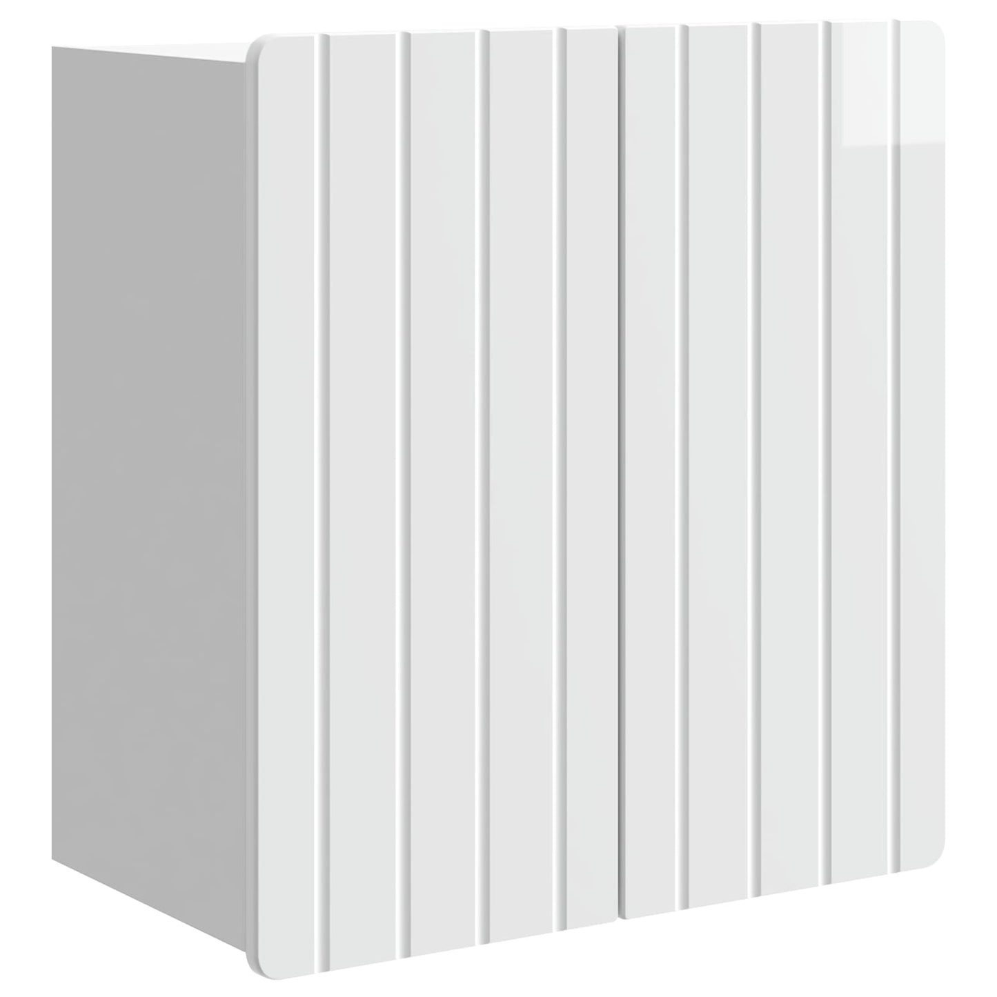 vidaXL Wall-Mounted Cabinet High Gloss White 59 x 31 x 64 cm 2