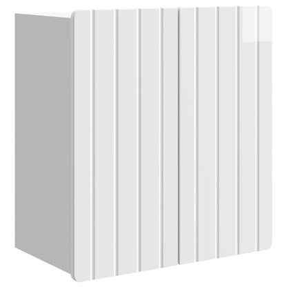 vidaXL Wall-Mounted Cabinet High Gloss White 59 x 31 x 64 cm 2
