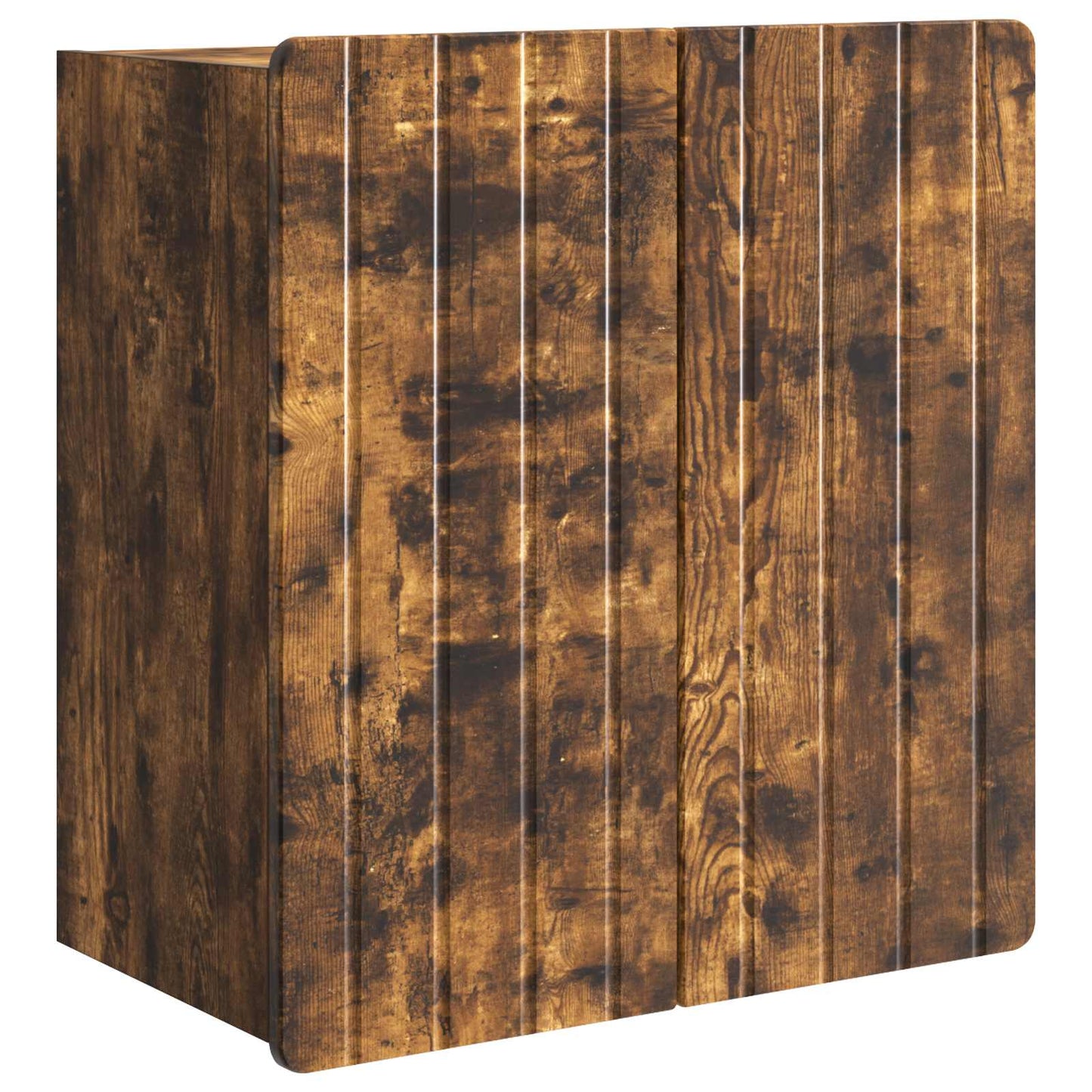 vidaXL Wall-Mounted Cabinet Smoked Oak 59 x 31 x 64 cm Engineered Wood 2