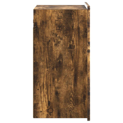 vidaXL Wall-Mounted Cabinet Smoked Oak 59 x 31 x 64 cm Engineered Wood 5