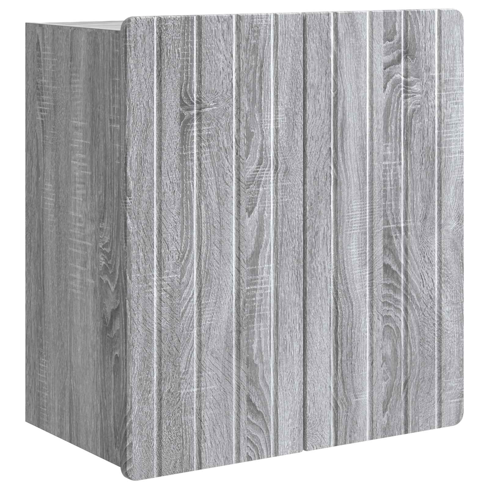 vidaXL Wall-Mounted Cabinet Grey Sonoma 59 x 31 x 64 cm 2