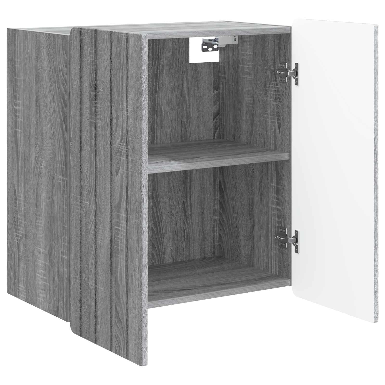 vidaXL Wall-Mounted Cabinet Grey Sonoma 59 x 31 x 64 cm 3