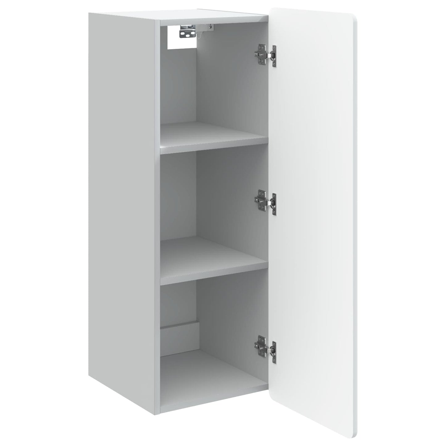 vidaXL Wall-Mounted Cabinet White 33 x 34.5 x 94 cm Engineered Wood 3
