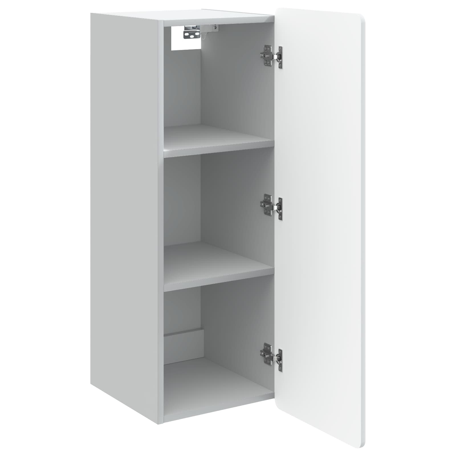 vidaXL Wall-Mounted Cabinet White 33 x 34.5 x 94 cm Engineered Wood 3