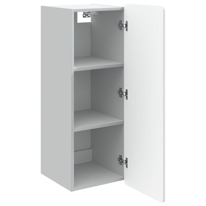 vidaXL Wall-Mounted Cabinet White 33 x 34.5 x 94 cm Engineered Wood 3