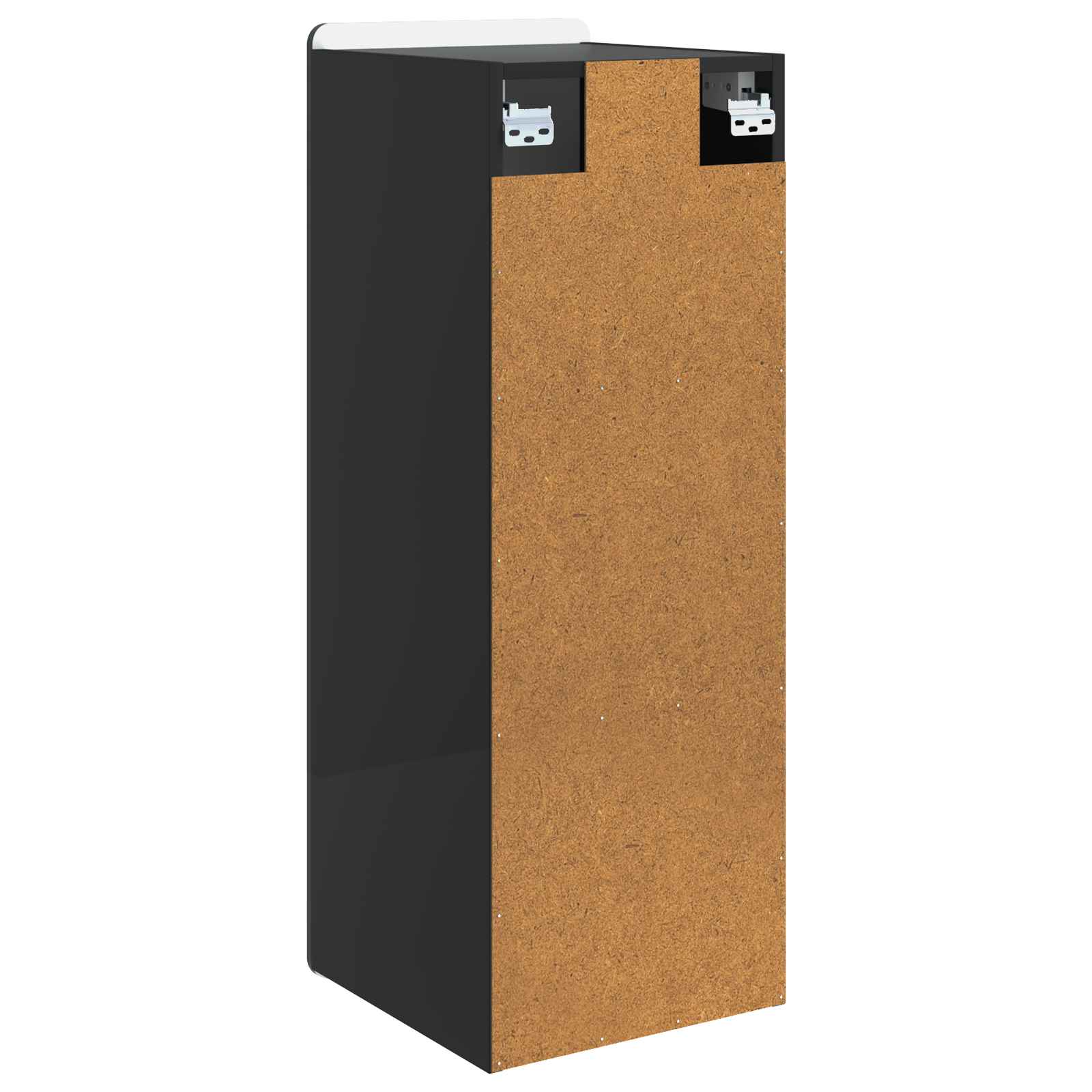 vidaXL Wall-Mounted Cabinet Black 33 x 34.5 x 94 cm Engineered Wood 6